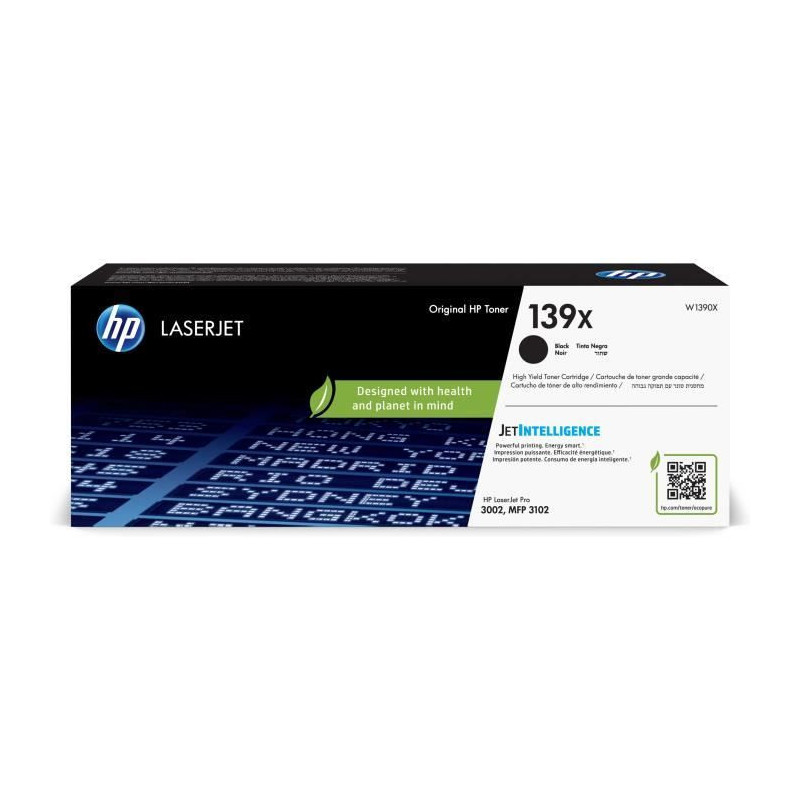 HP 139X High Yield Black Original Toner Cartridge (W1390X) for HP Lase