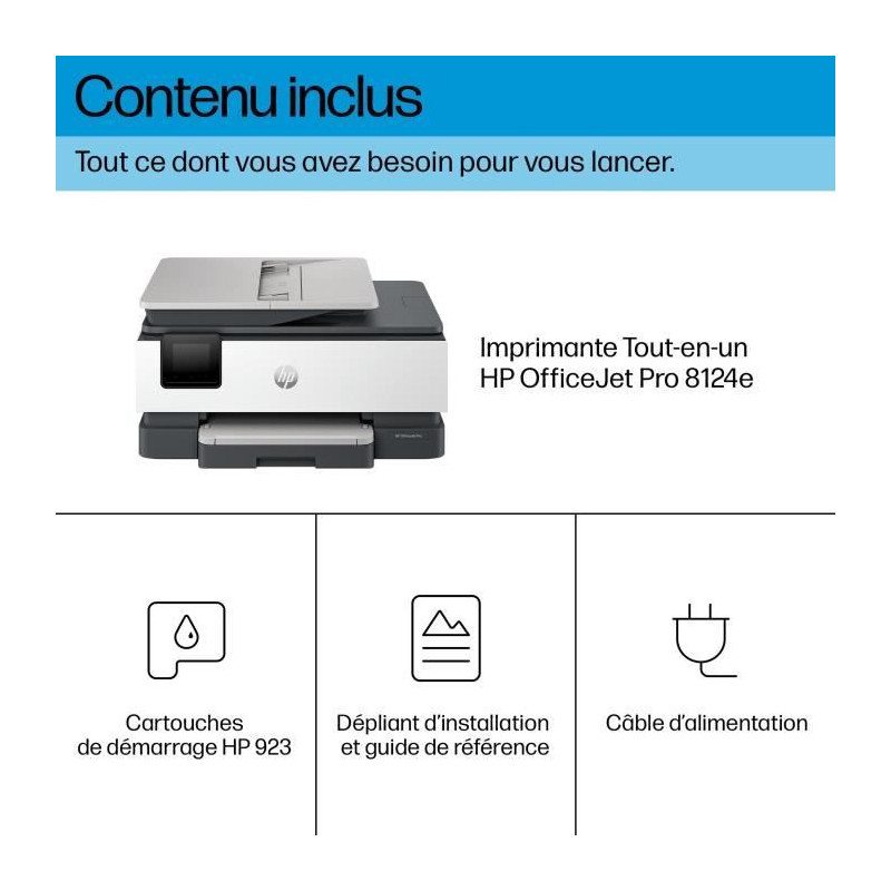 HP OfficeJet Pro 8124e - All-in-One Printer - Color Inkjet with 3 mont