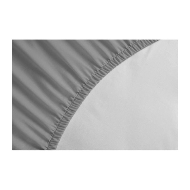 Lovely Home Drap 100% Cotton Cover 180x200x25 cm Light gray