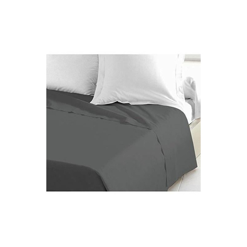 Lovely Home Flat sheet 100% cotton 240x300 cm dark gray