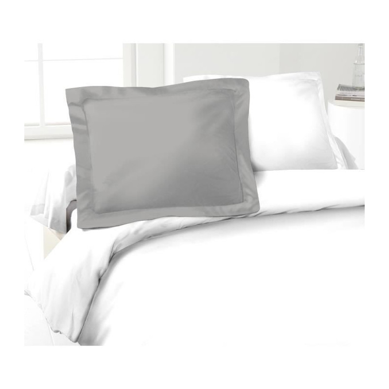 Lovely Home Lot of 2 pillowcases 100% cotton 50x70 cm - Light gray