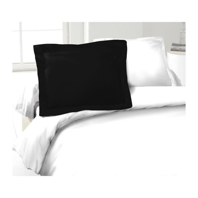 LOVELY HOME Set of 2 Pillowcases 100% cotton 50x70 cm - Black