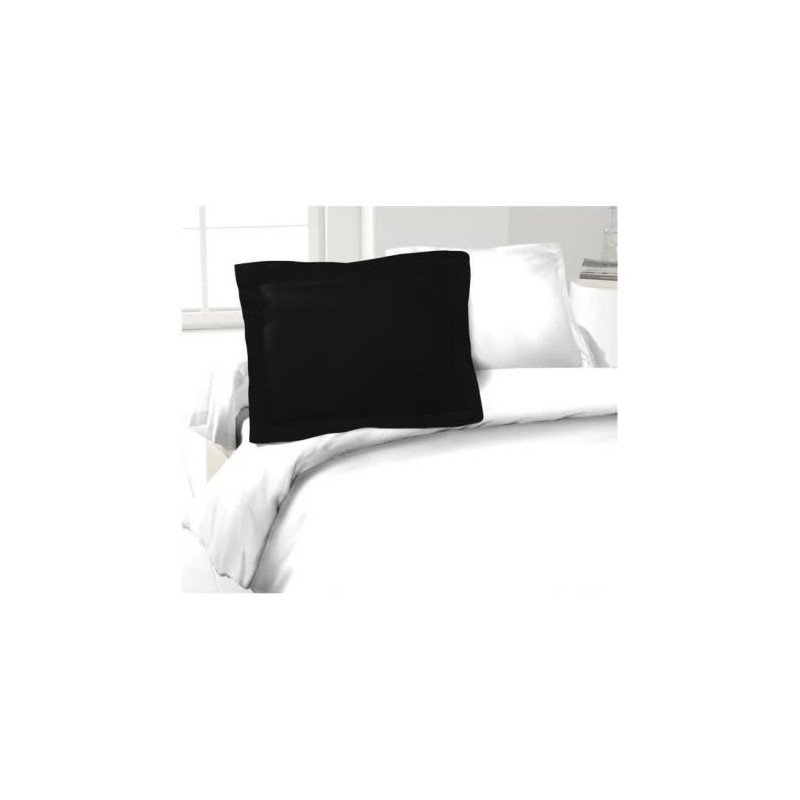 LOVELY HOME Set of 2 Pillowcases 100% cotton 50x70 cm - Black