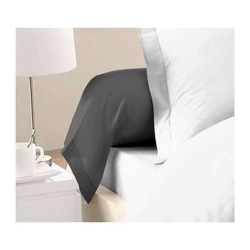 Lovely Home Lot of 2 bolts 100% cotton 85x185 cm dark gray