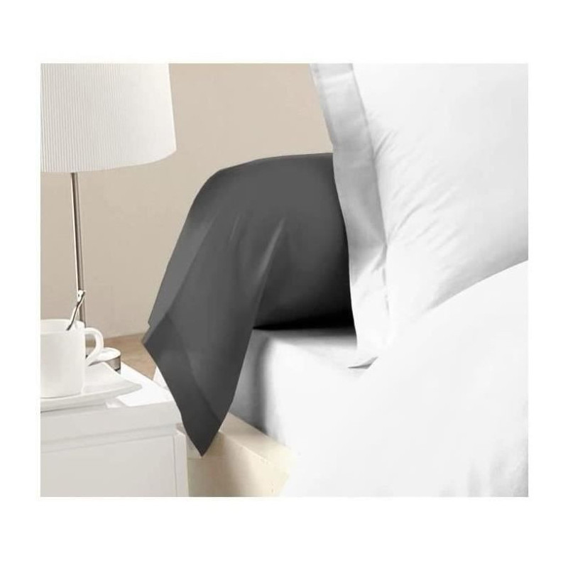 Lovely Home Lot of 2 bolts 100% cotton 85x185 cm dark gray