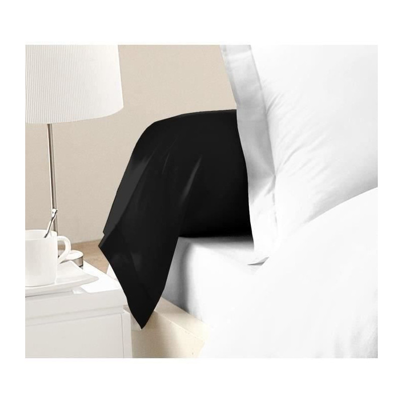 Lovely Home Lot of 2 bolts 100% cotton 85x185 cm black