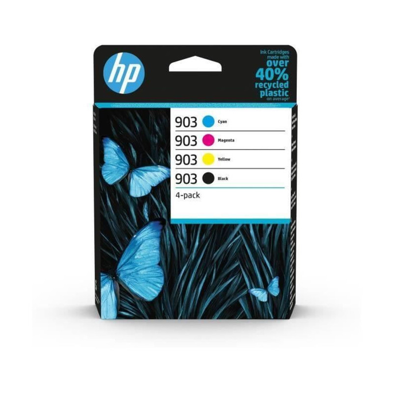 HP 903 4-pack original ink cartridges, black / cyan / magenta / yellow