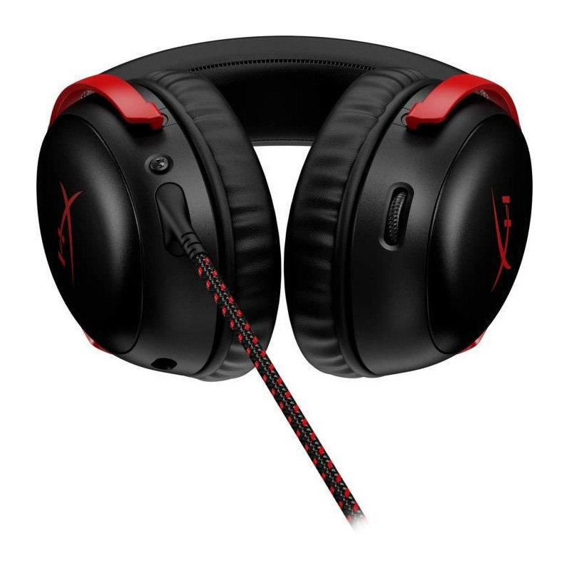HyperX Cloud III Wired Gaming Headset - for PC & Console - Black/Red