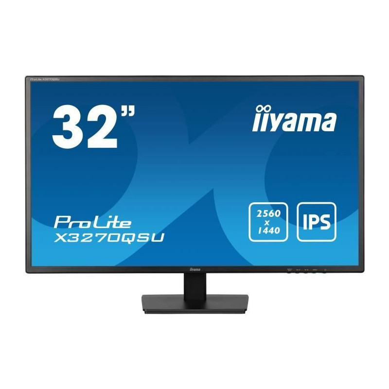 PC Monitor - IIYAMA - X3270QSU-B1 - 31.5 QHD - IPS - 100Hz - 3ms - HDM