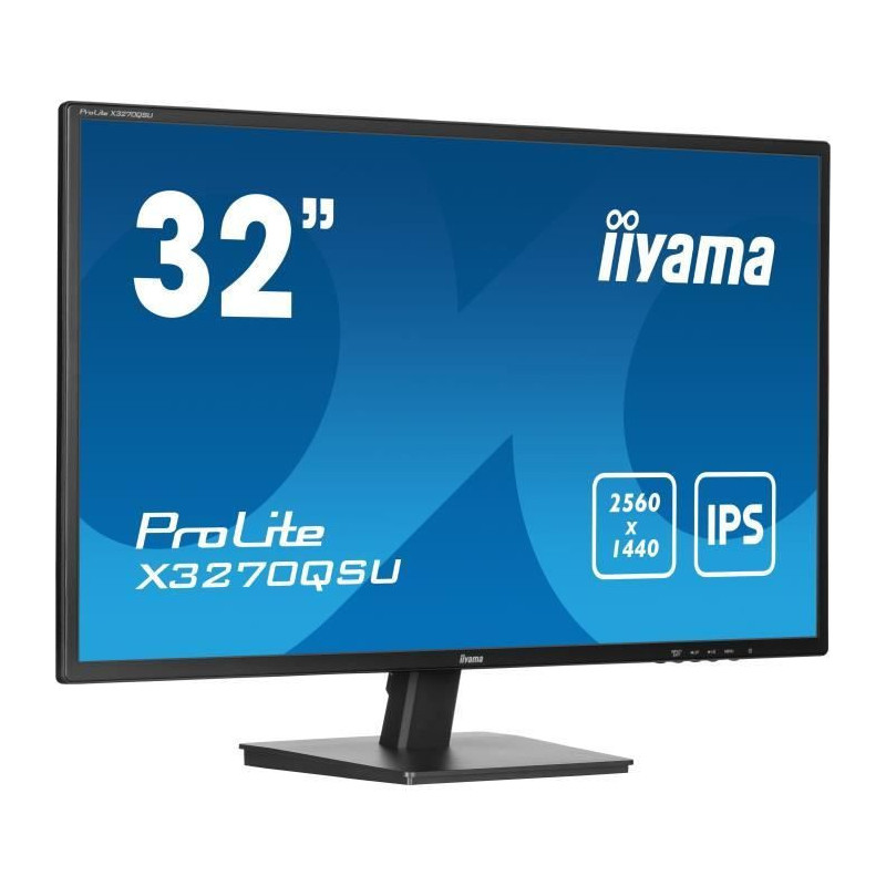 PC Monitor - IIYAMA - X3270QSU-B1 - 31.5 QHD - IPS - 100Hz - 3ms - HDM