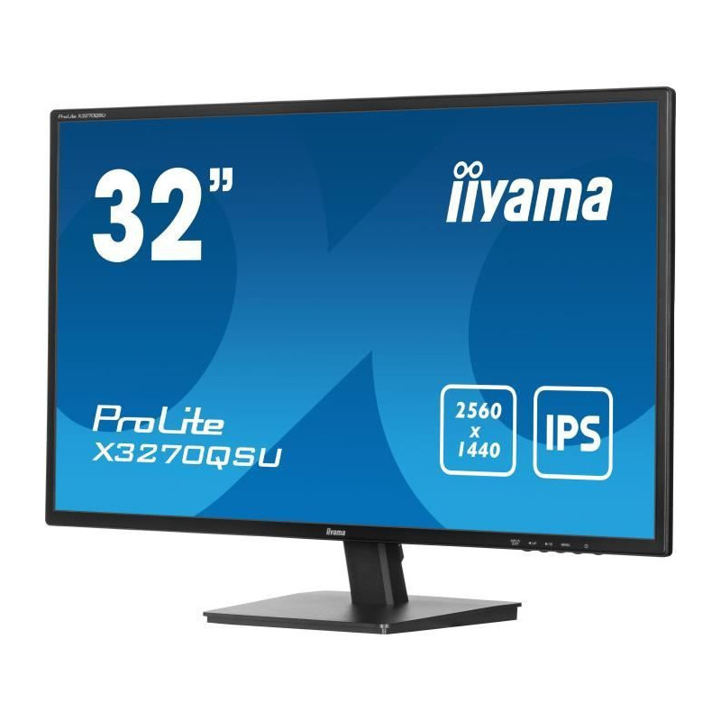 PC Monitor - IIYAMA - X3270QSU-B1 - 31.5 QHD - IPS - 100Hz - 3ms - HDM
