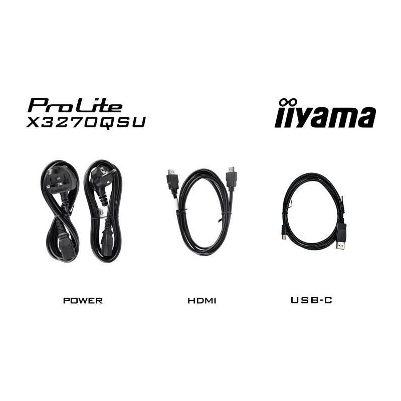 PC Monitor - IIYAMA - X3270QSU-B1 - 31.5 QHD - IPS - 100Hz - 3ms - HDM
