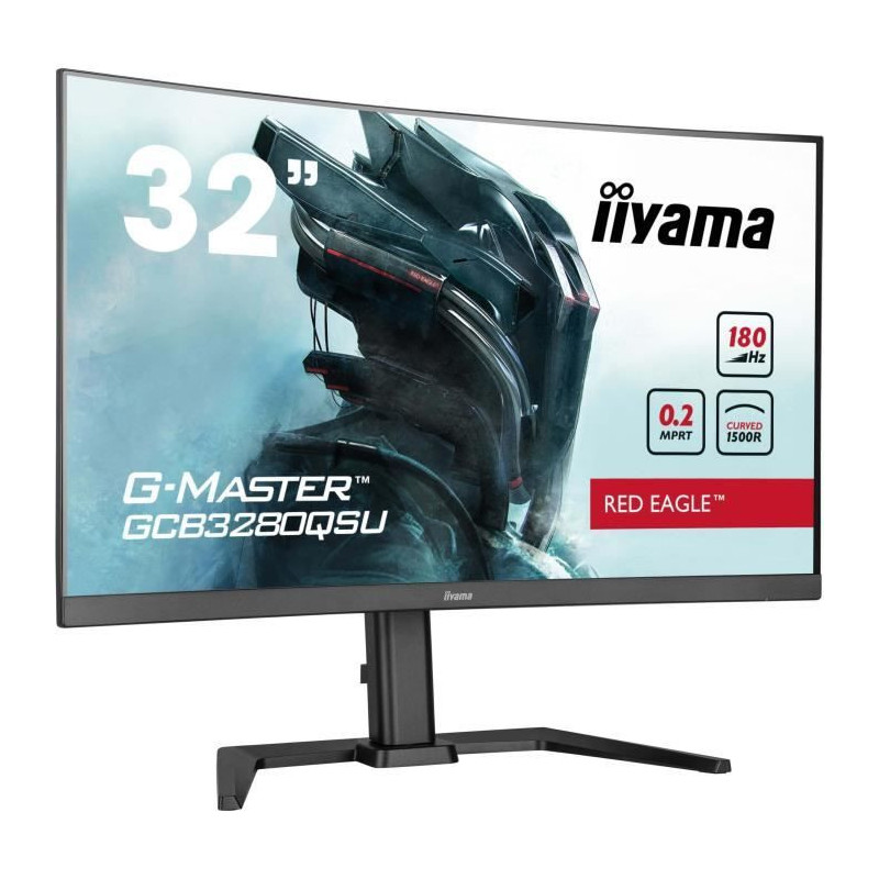 PC Monitor - IIYAMA - GCB3280QSU-B2 - 31.5 QHD - VA - 180Hz - 0.2ms -