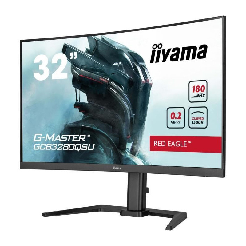 PC Monitor - IIYAMA - GCB3280QSU-B2 - 31.5 QHD - VA - 180Hz - 0.2ms -