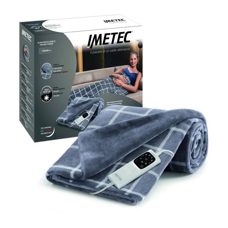 Heated Blanket - Imetec - Heated blanket 150x110 cm - 6 Temperatures -