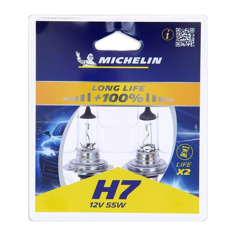 MICHELIN Life +50% 2 H7 12V 55W