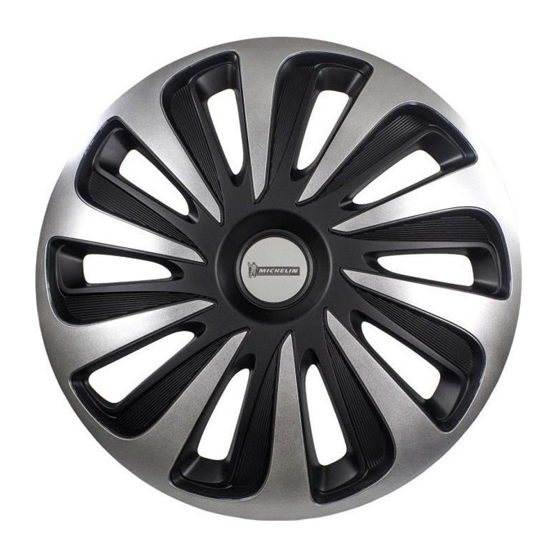 MICHELIN Wheel cover 15 NVS 3D by 4 in a box Black