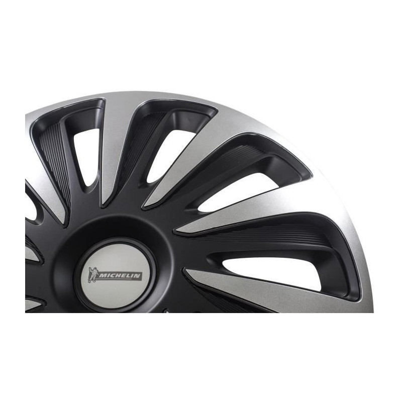 MICHELIN Wheel cover 15 NVS 3D by 4 in a box Black