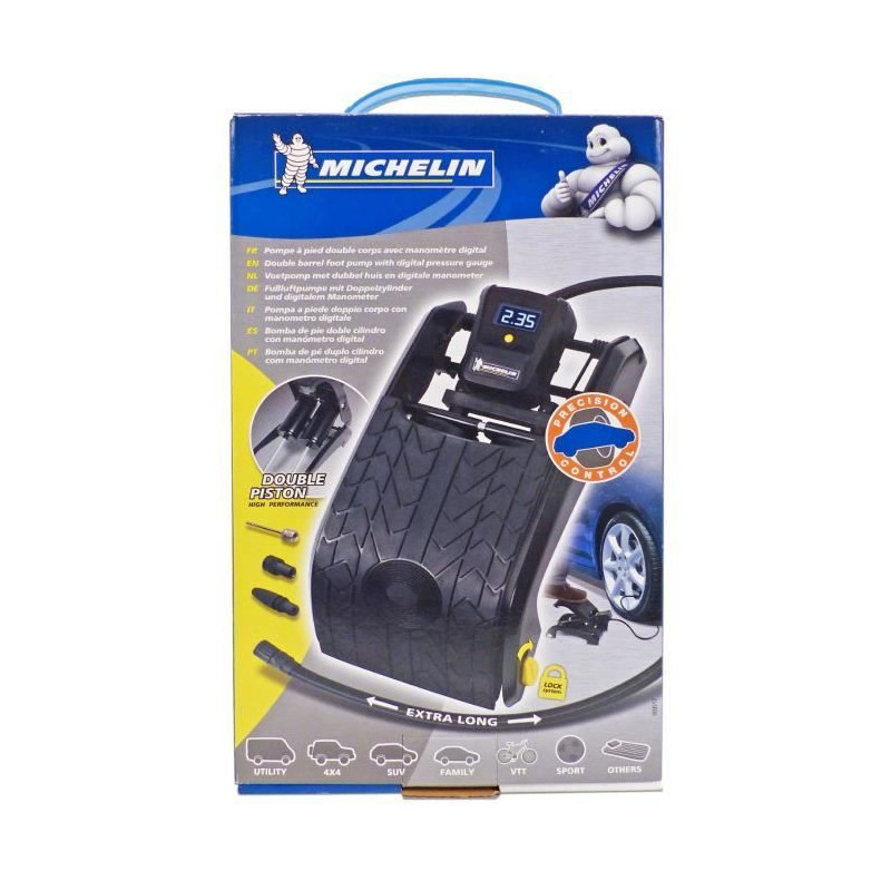 MICHELIN Foot Pump Double Piston Manometer