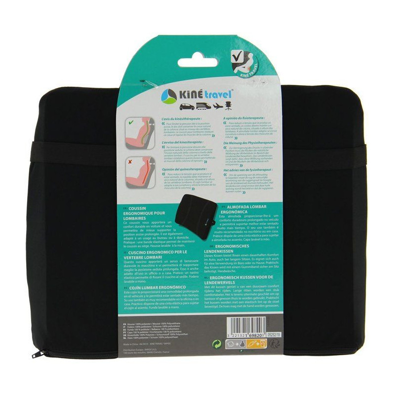 KINE TRAVEL Ergonomic Lumbar Cushion