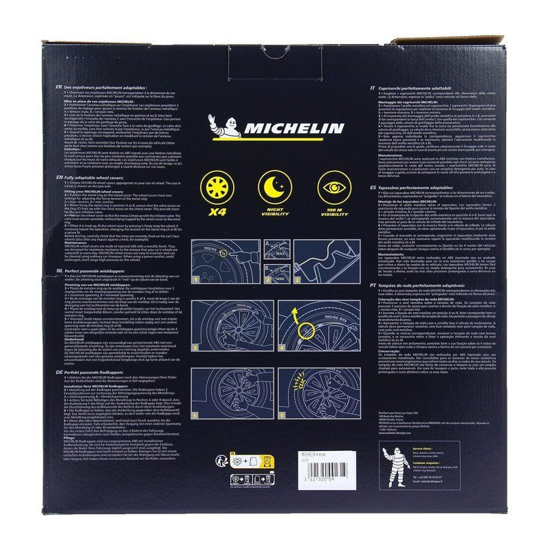 MICHELIN Set of 4 wheel trims - 15 - NVS special utilities