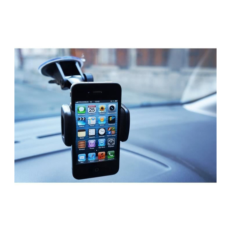 AUTO-T Support smartphones / GPS 360 ° with suction cup