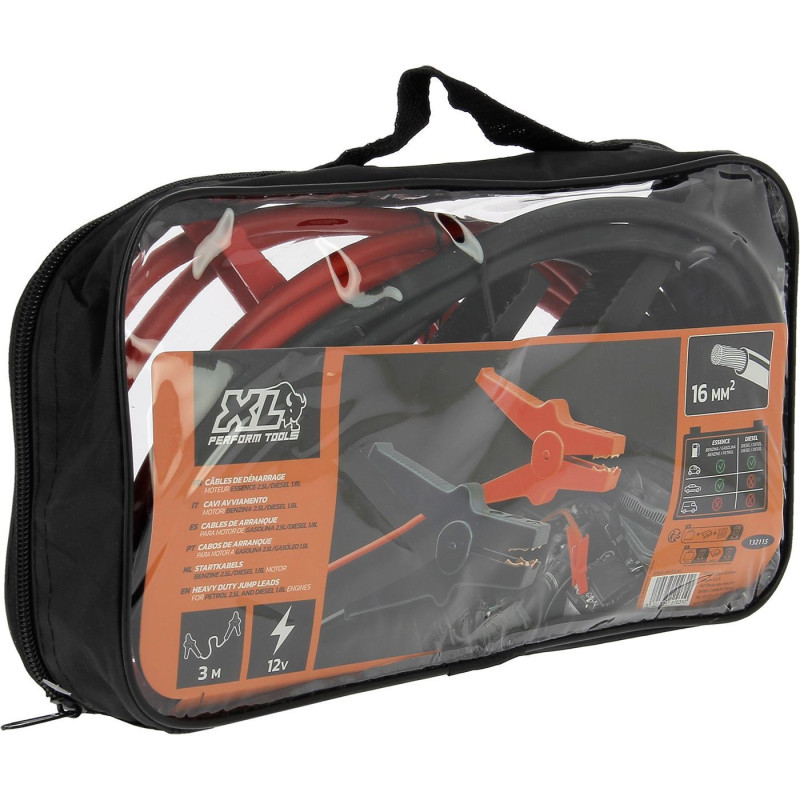 XL PERFORM TOOLS Starter Cables - Petrol engine 2,5l - 16mm²x 3m
