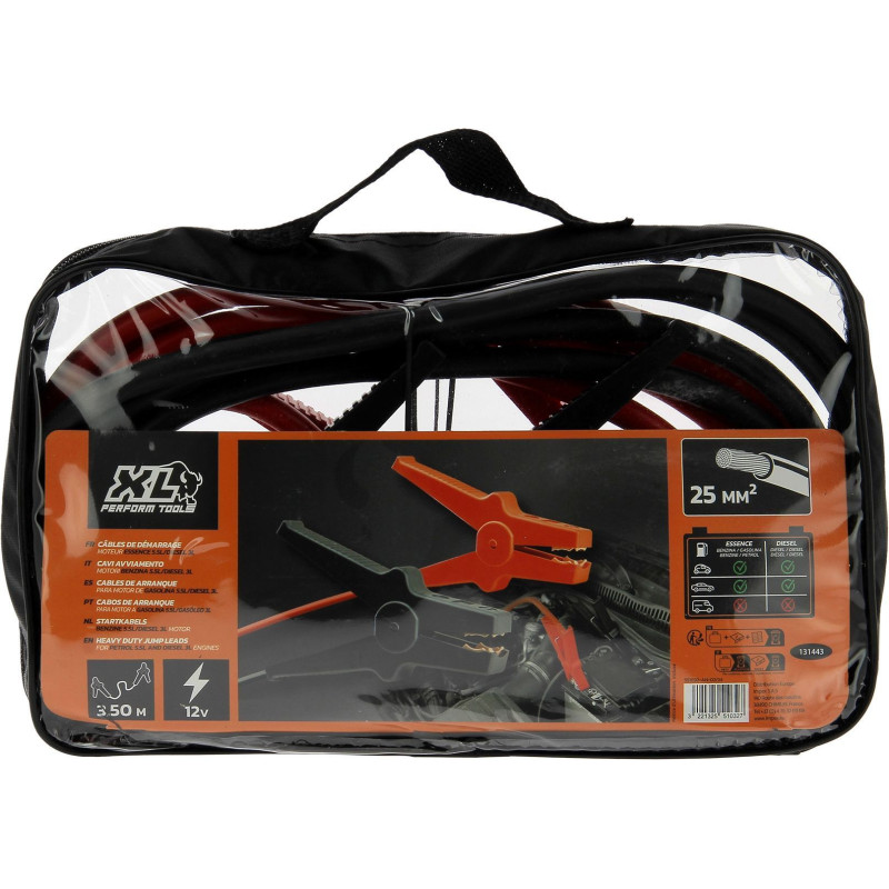 XL PERFORM TOOLS 25mm² DIN starting cables - Diesel engine 5,5l - 25m