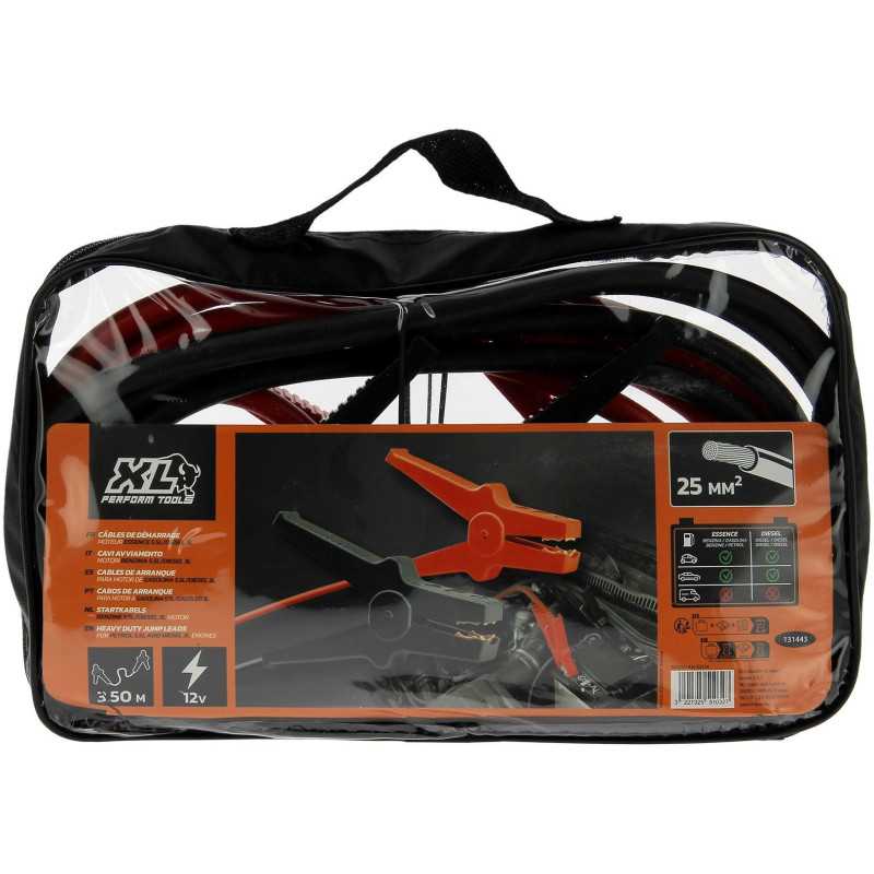 XL PERFORM TOOLS 25mm² DIN starting cables - Diesel engine 5,5l - 25m