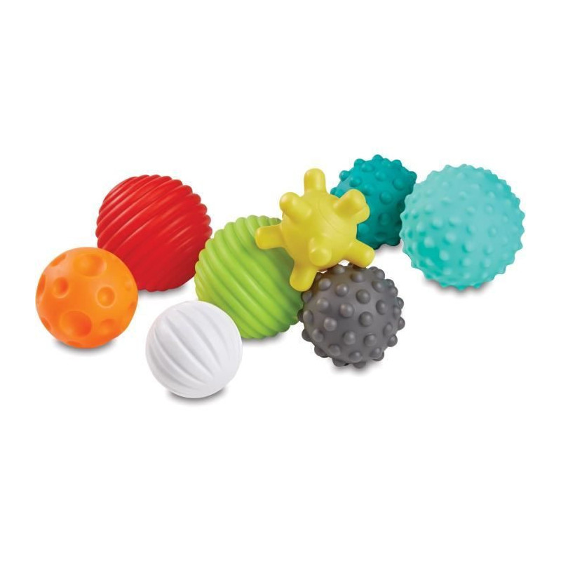 INFANTINO Senso Set of 8 soft balls, 8 sensory cubes and 4 animal spri