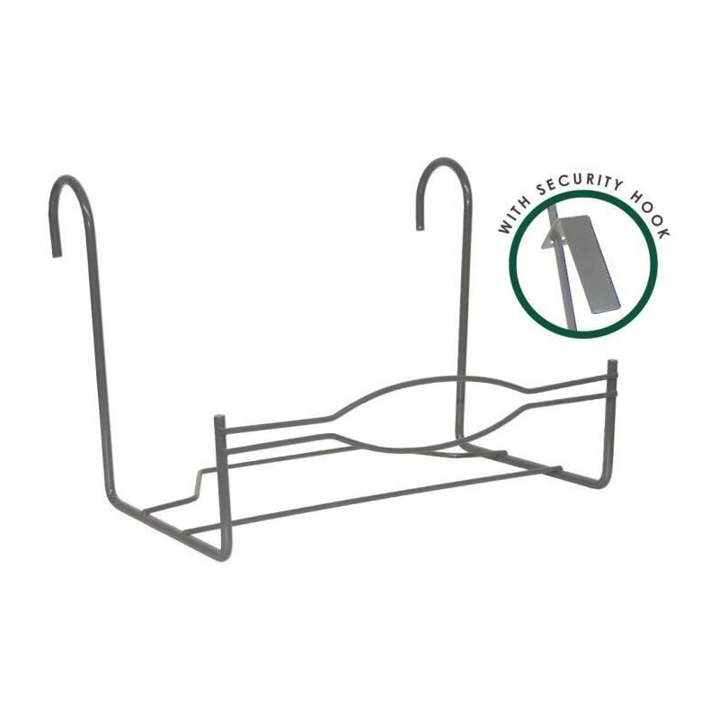 Large Balcony Support - GARDEN ID - 35 x 18 cm Anthracite - Secure Hoo