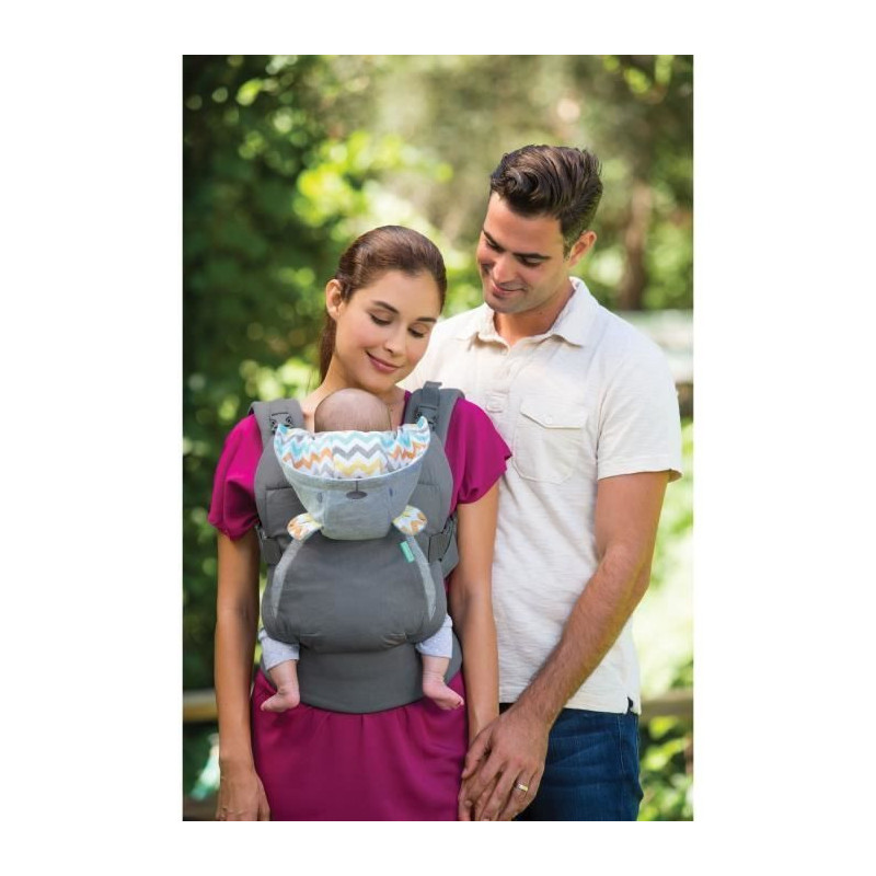 INFANTINO Cuddle Up Bear Baby Carrier - 2 modes: ventral facing and do