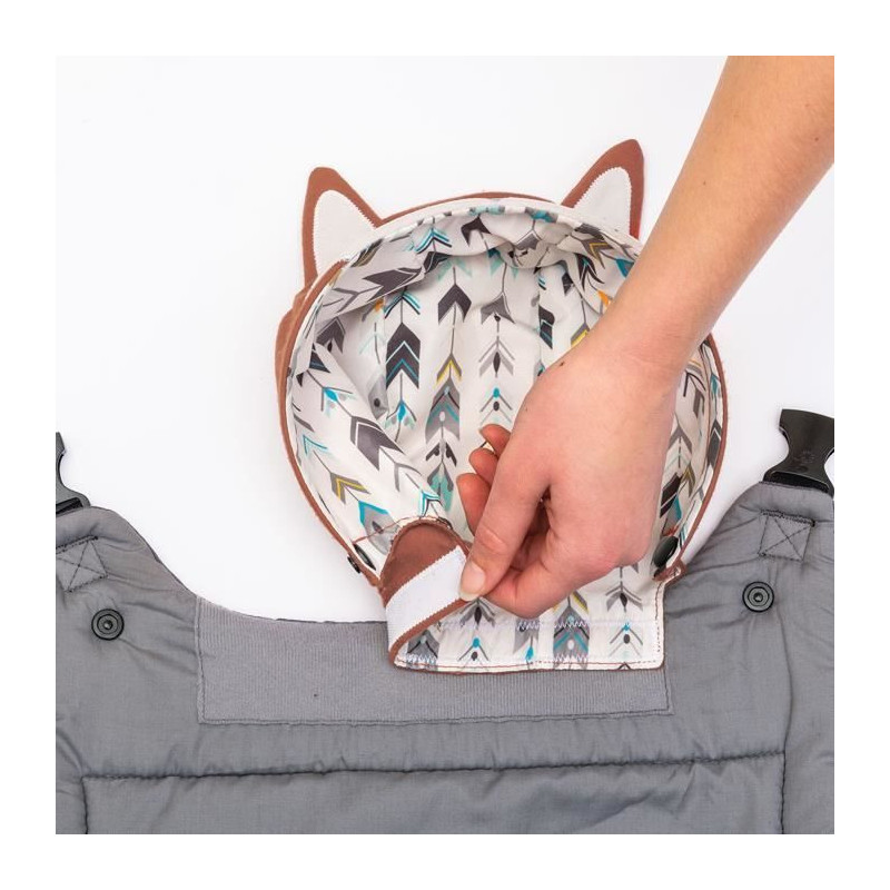 INFANTINO Cuddle Up Fox Baby Carrier - 2 modes: ventral facing and dor