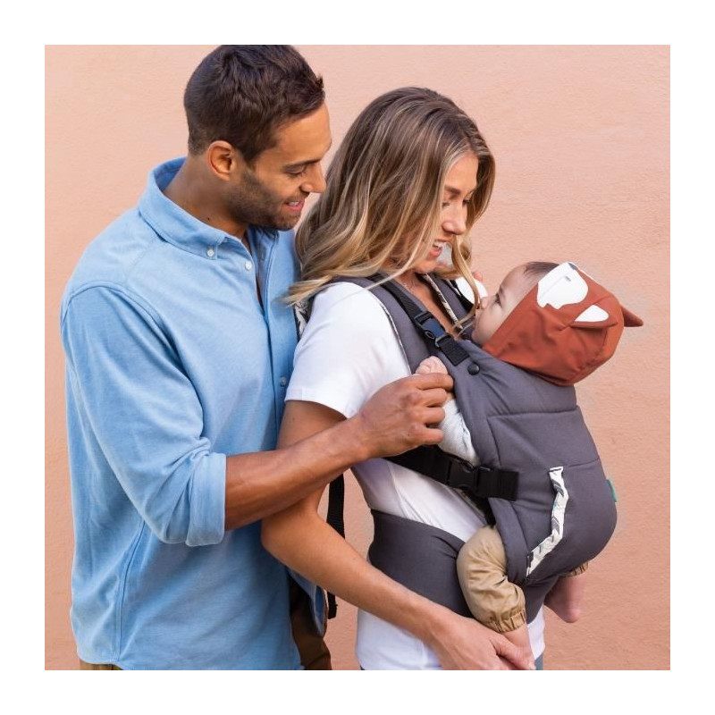 INFANTINO Cuddle Up Fox Baby Carrier - 2 modes: ventral facing and dor