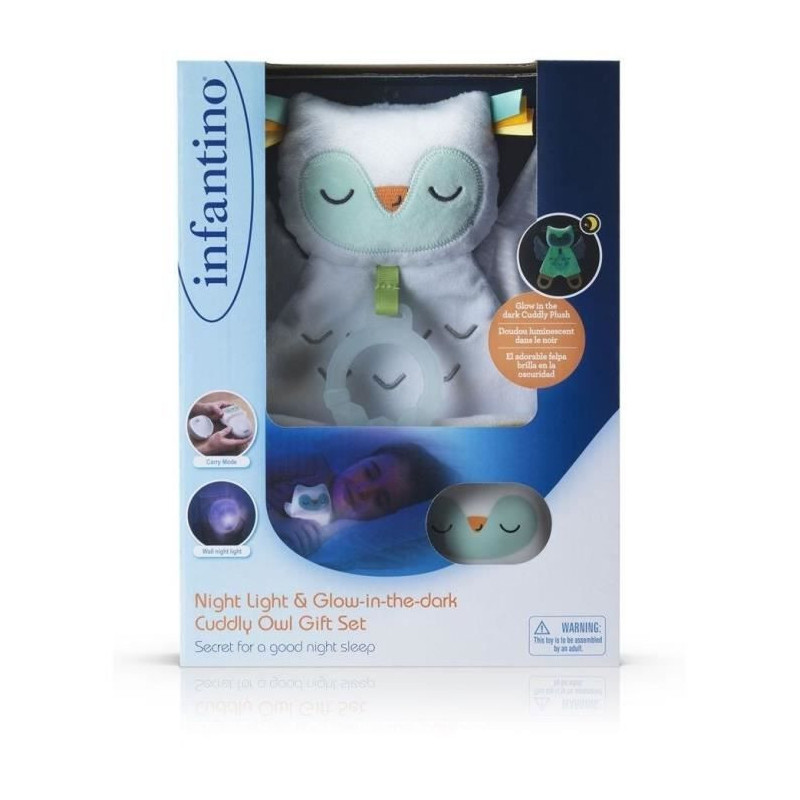 Gift box - INFANTINO - 302036 - Night light and luminescent plush owl