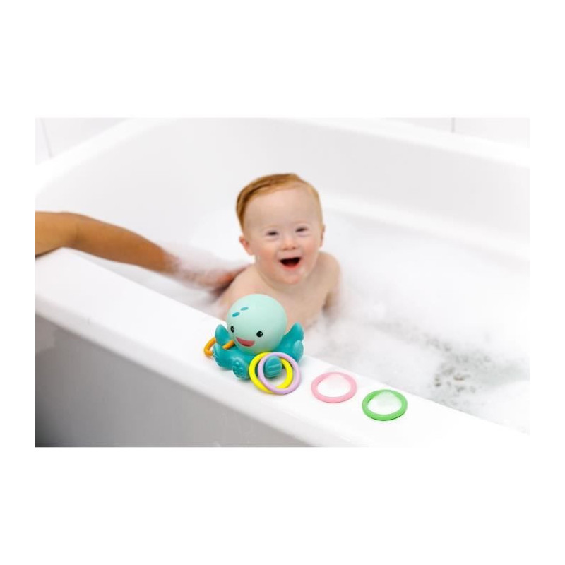 Bath toy - INFANTINO - Luminous bath octopus with rings