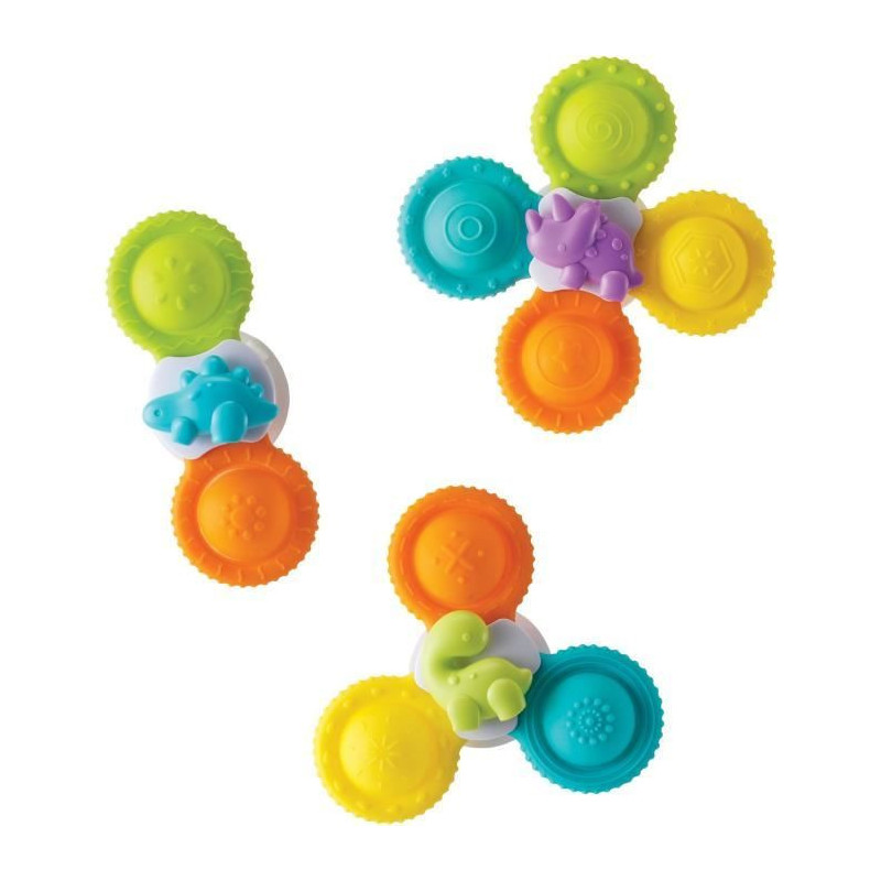 Set of 3 spinners - INFANTINO - 305289 - Silicone