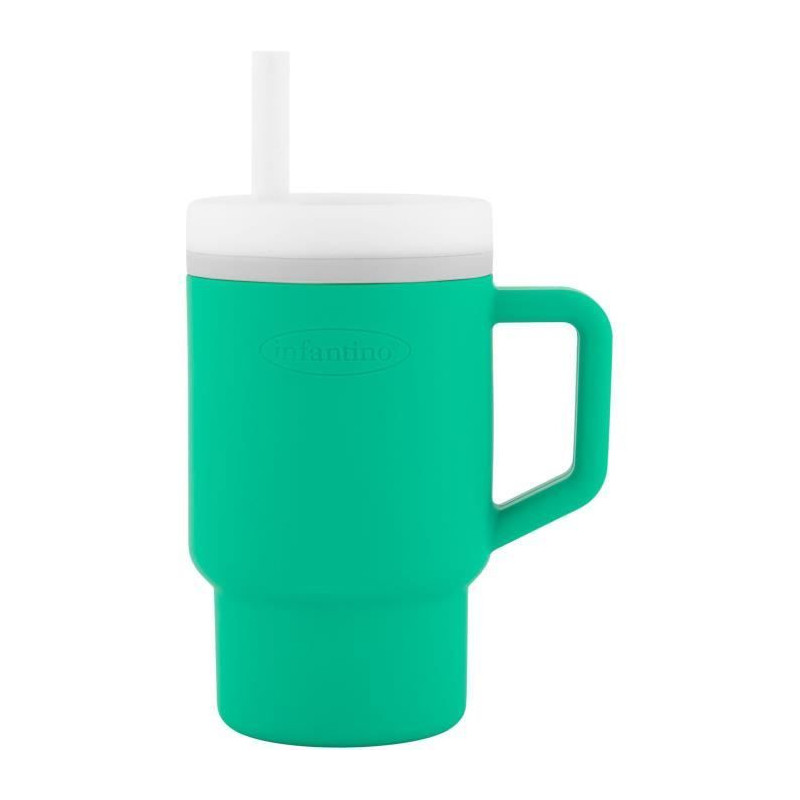 My first cup - INFANTINO - Silicone - Fir green
