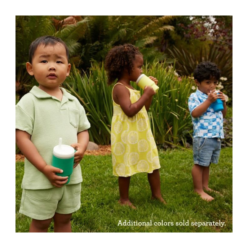 My first cup - INFANTINO - Silicone - Fir green