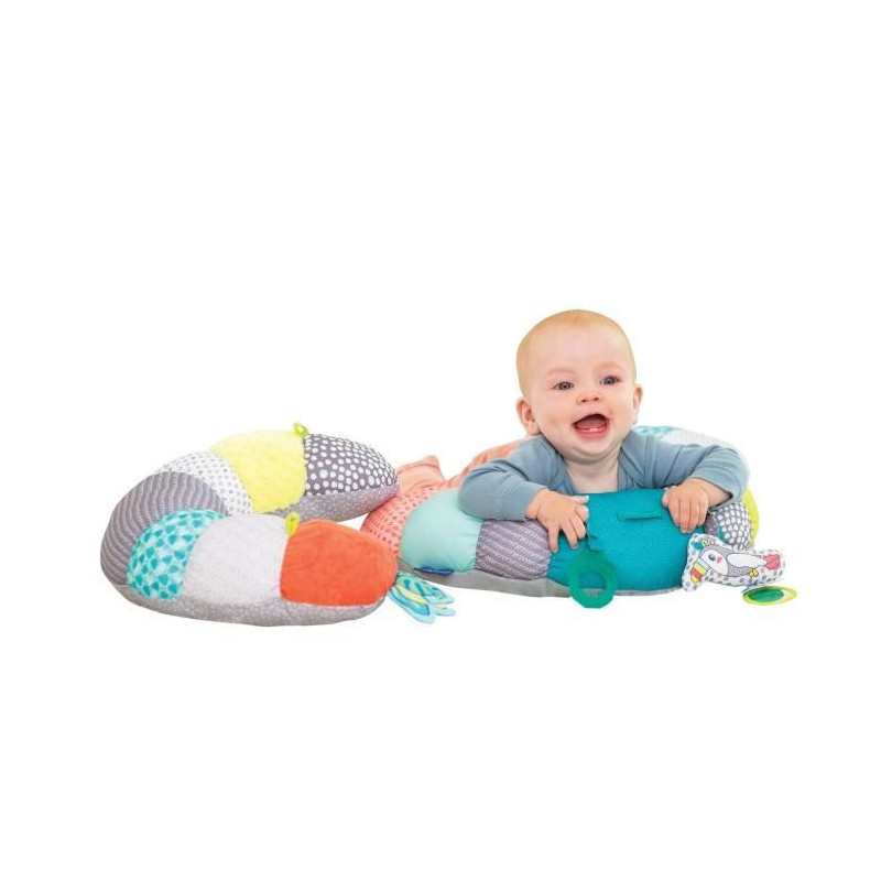 2-in-1 Infantino Tummy Time activity cushion
