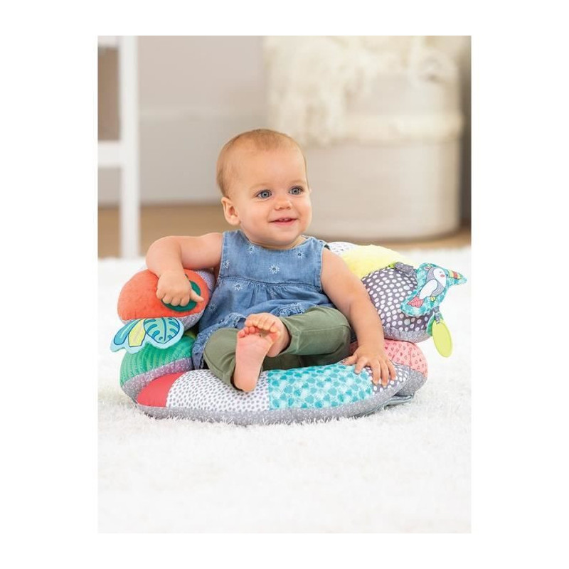 2-in-1 Infantino Tummy Time activity cushion