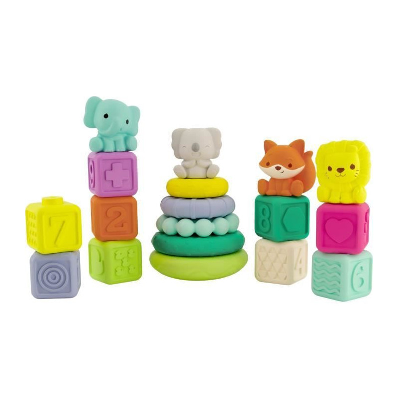 Box of 20 sensory pieces - INFANTINO - 315222 - Stackable