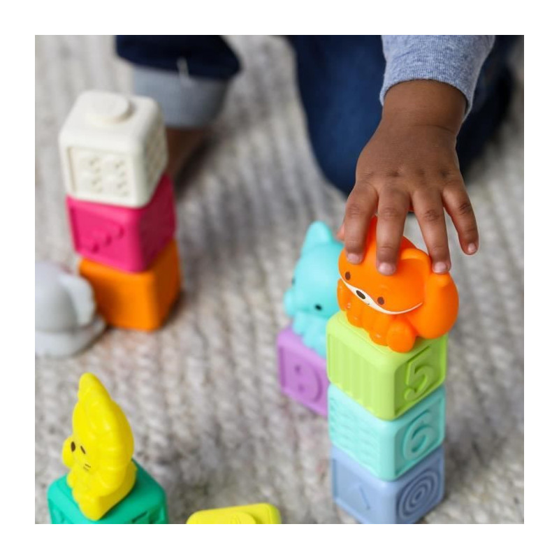 Box of 20 sensory pieces - INFANTINO - 315222 - Stackable