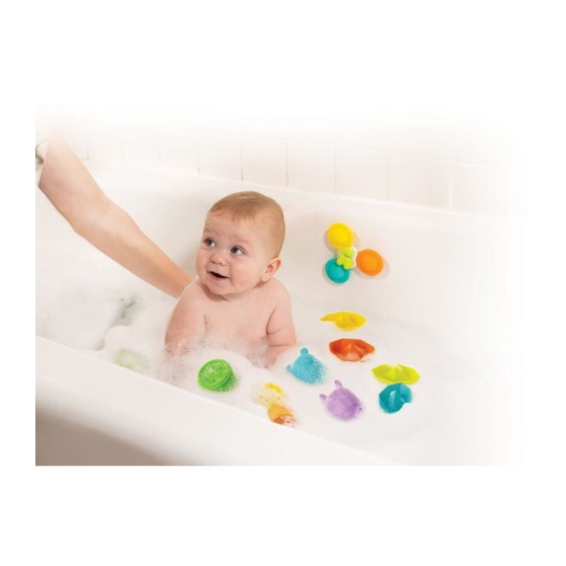 Bath set - INFANTINO - 315341 - 11 pieces - Silicone