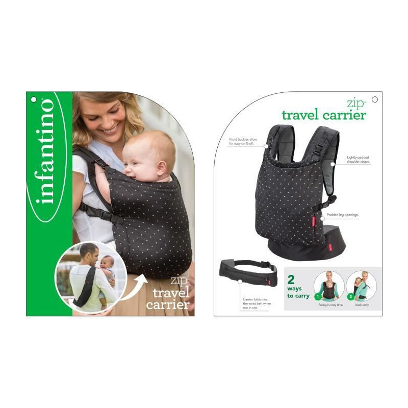 INFANTINO Baby Carrier Banana Zip Travel