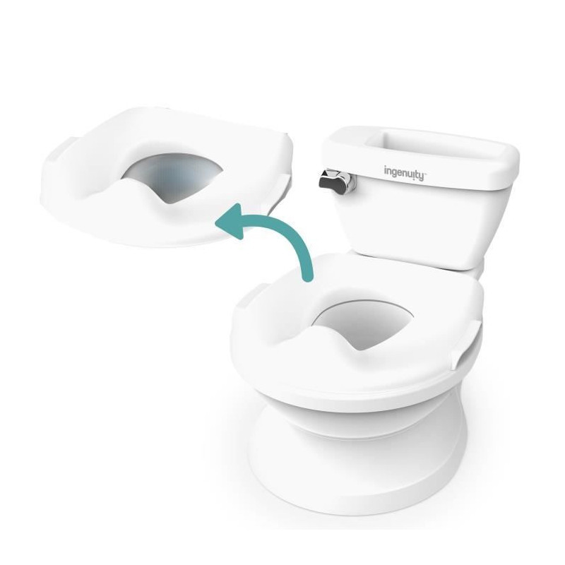 INGENUITY Mini Children's Toilet with Toilet Reducer Included, Musical