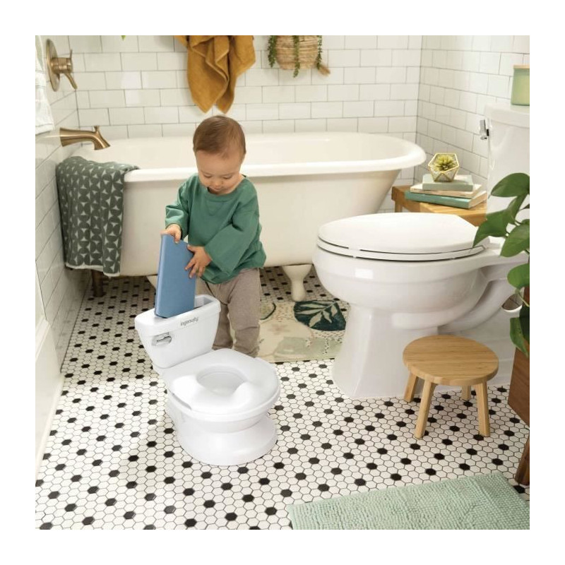 INGENUITY Mini Children's Toilet with Toilet Reducer Included, Musical