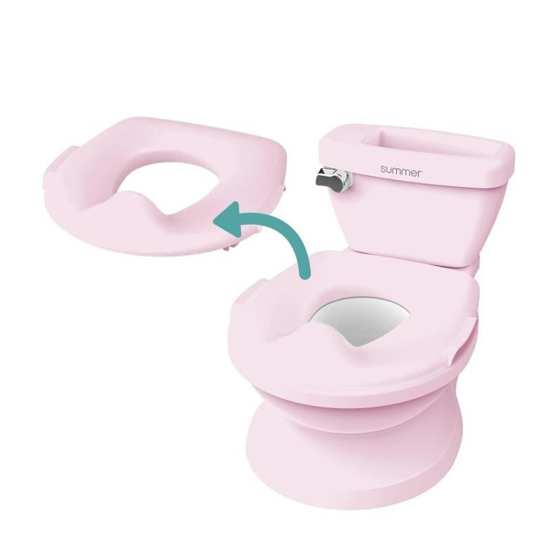 INGENUITY Mini Toilet for Girls with Child Toilet Reducer Included, Mu
