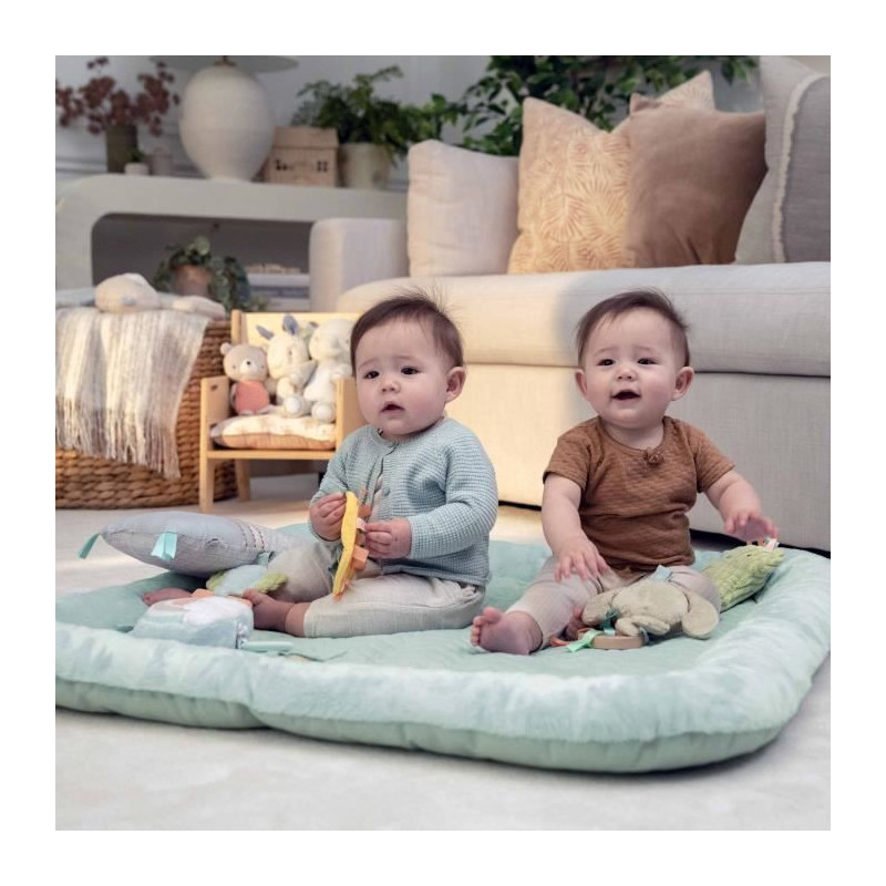 INGENUITY Calm Spring Extra Soft Baby Play Mat with 6 Detachable Senso