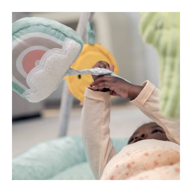 INGENUITY Calm Spring Extra Soft Baby Play Mat with 6 Detachable Senso